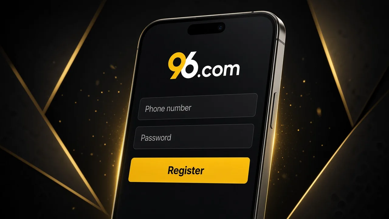 96.com Registration Process in App
