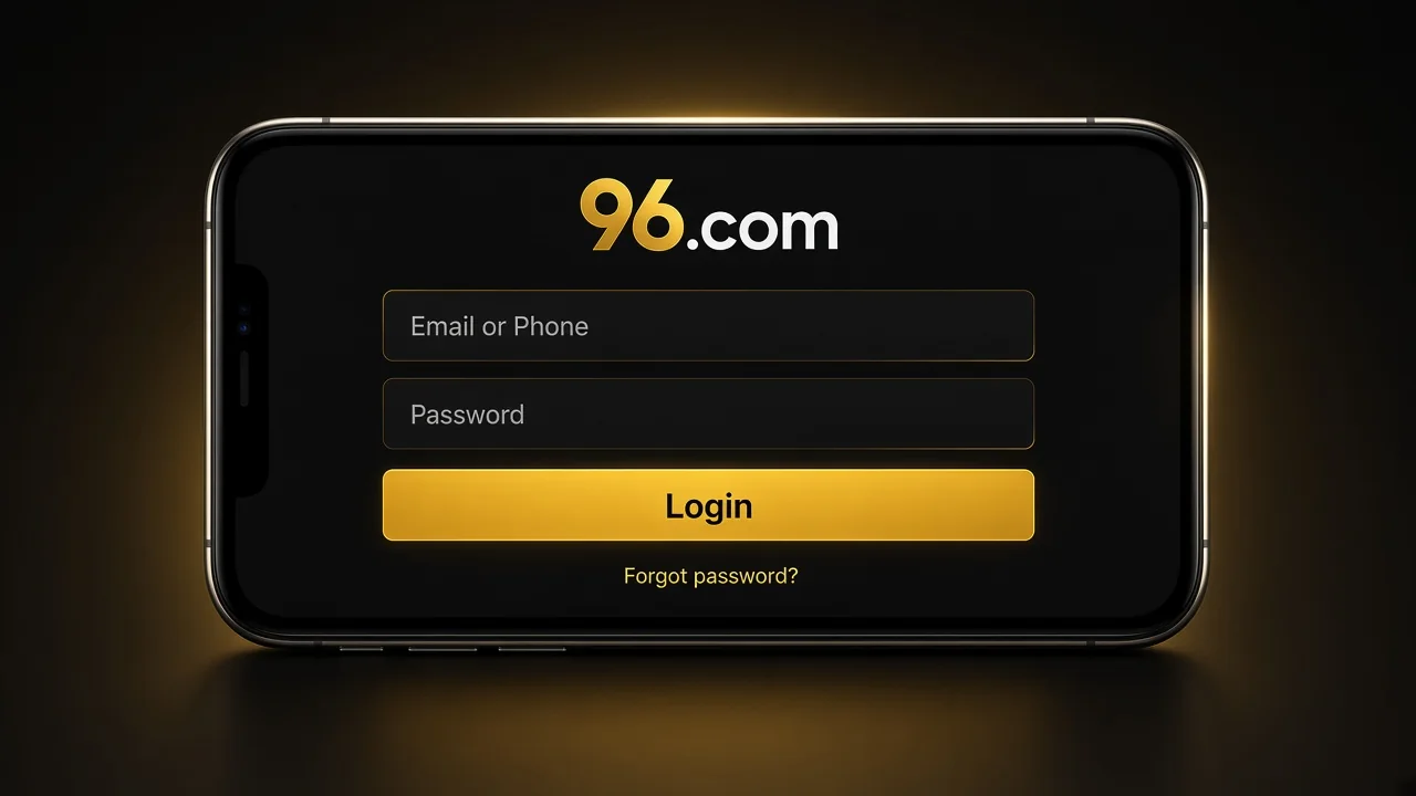 How to Login to 96.com in App