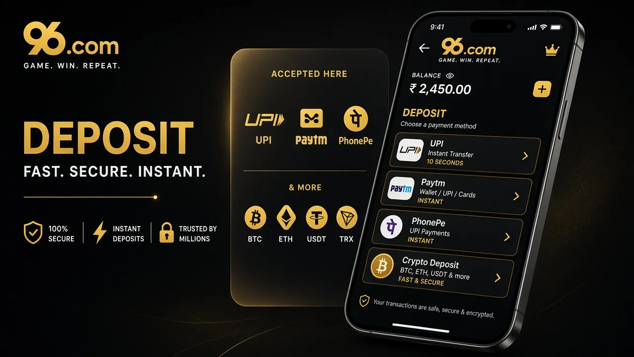 How to Make a Deposit via the 96.com App